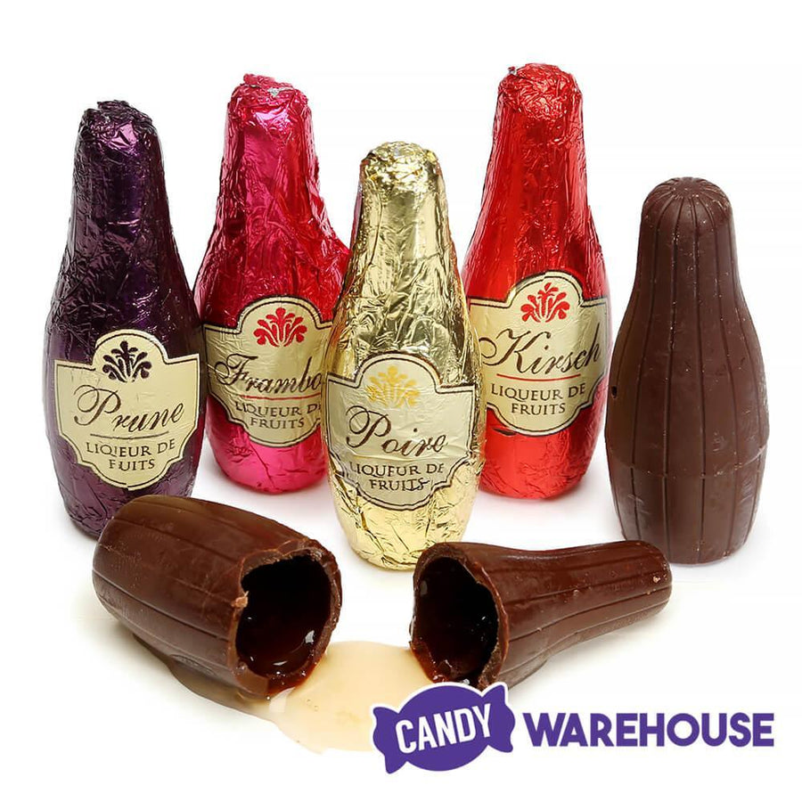 Abtey Chocolate Royal des Lys Liquor Bottles: 12-Piece Crate - Candy Warehouse