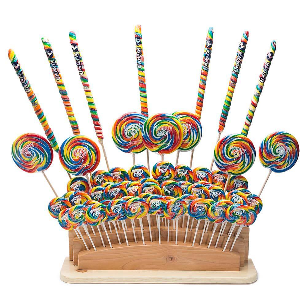 Adams and Brooks Lollipop Display Stand - Wood: 63 Pop Rack - Candy Warehouse