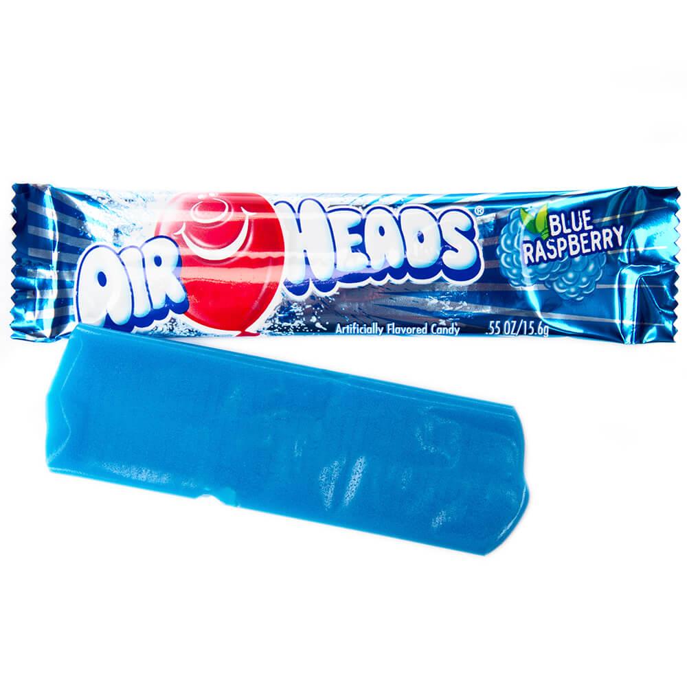 AirHeads Taffy Candy Bars - Blue Raspberry: 36-Piece Box - Candy Warehouse
