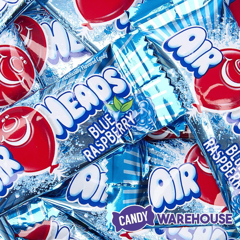 AirHeads Taffy Mini Candy Bars - Blue Raspberry: 25LB Case - Candy Warehouse