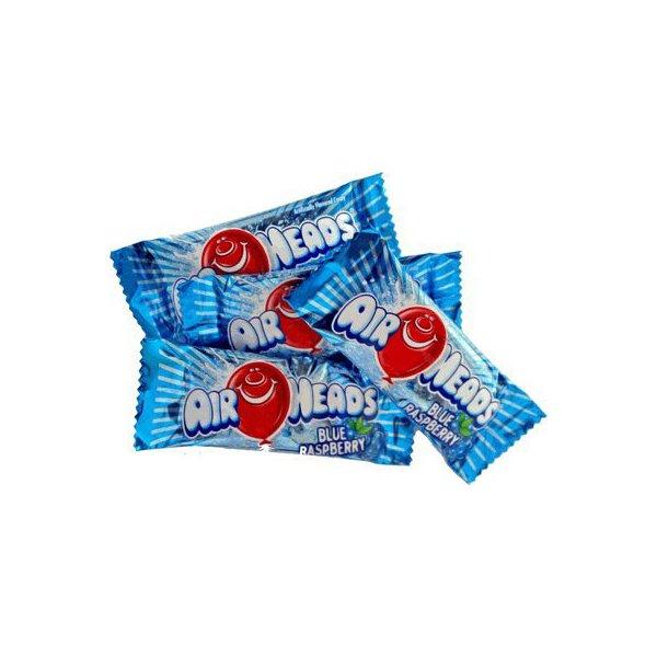 AirHeads Taffy Mini Candy Bars - Blue Raspberry: 5LB Bag - Candy Warehouse