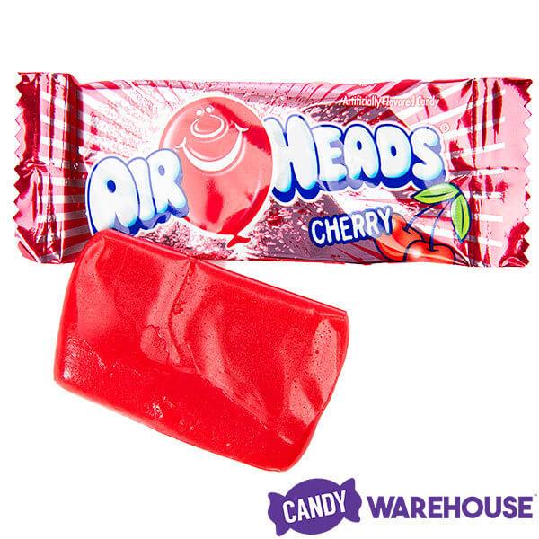 AirHeads Taffy Mini Candy Bars - Cherry: 5LB Bag - Candy Warehouse