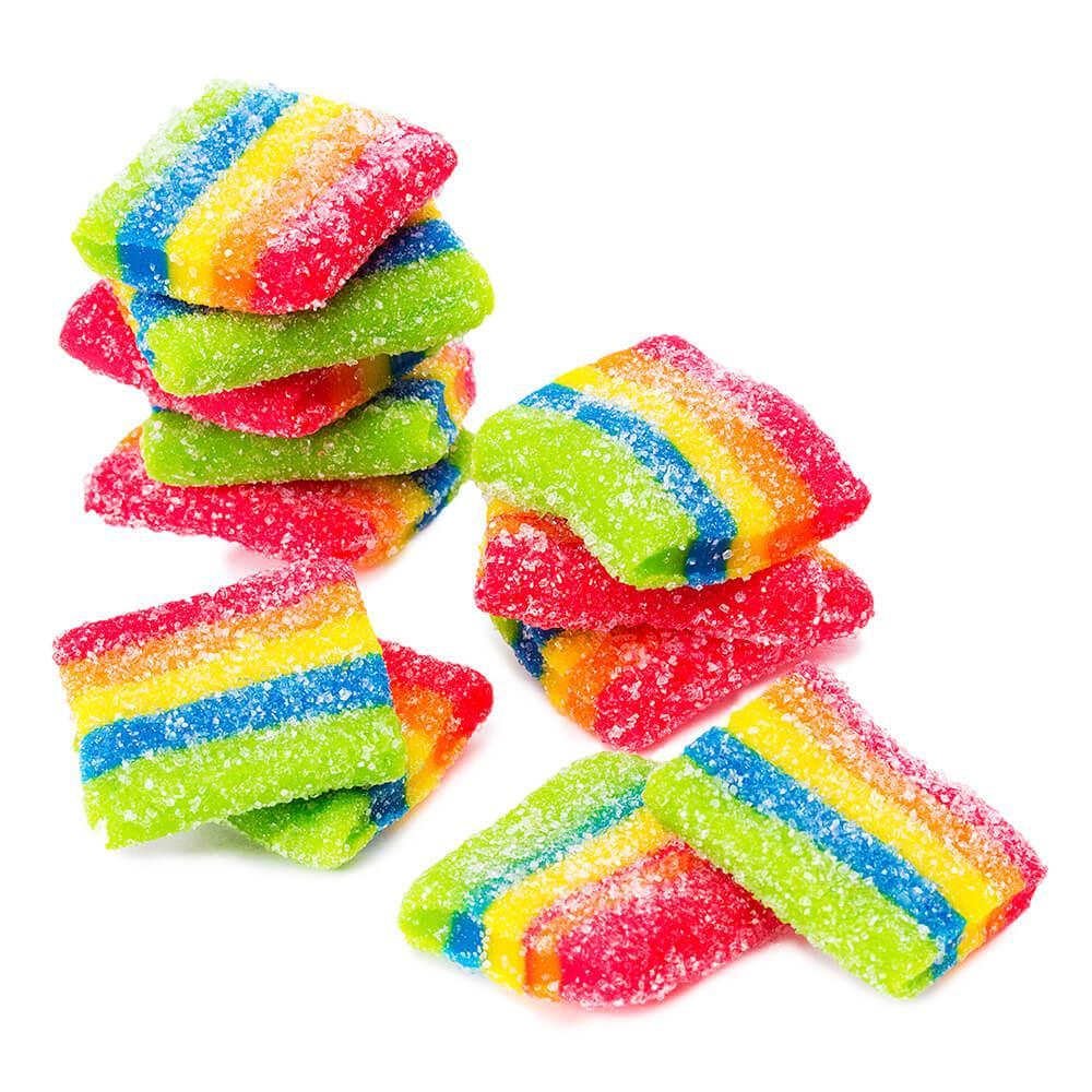 AirHeads Xtremes Sour Belts Bites Candy Packs - Rainbow Berry: 12-Piece Box - Candy Warehouse