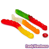 Albanese Assorted Fruit Gummy Worms: 5LB Bag - Candy Warehouse