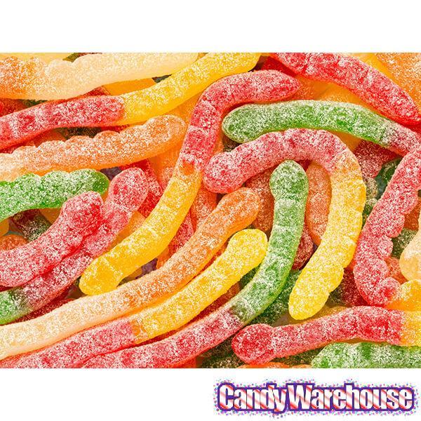 Albanese Assorted Fruit Sour Gummy Worms: 4.5LB Bag - Candy Warehouse