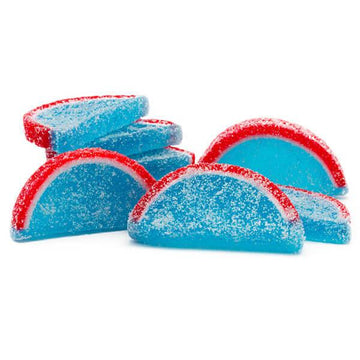 Albanese Candy Fruit Jell Slices - Blue Raspberry: 5LB Box - Candy Warehouse