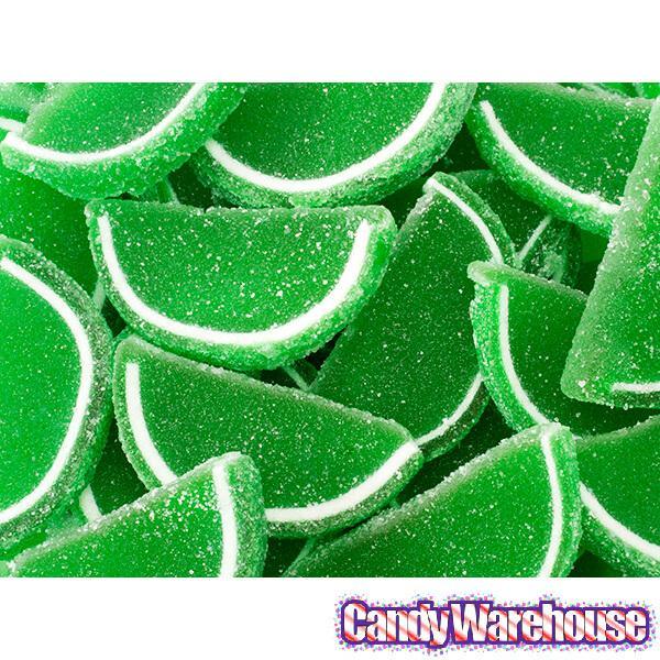 Albanese Candy Fruit Jell Slices - Lime: 5LB Box - Candy Warehouse