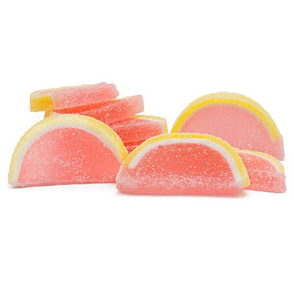 Albanese Candy Fruit Jell Slices - Pink Grapefruit: 5LB Box - Candy Warehouse