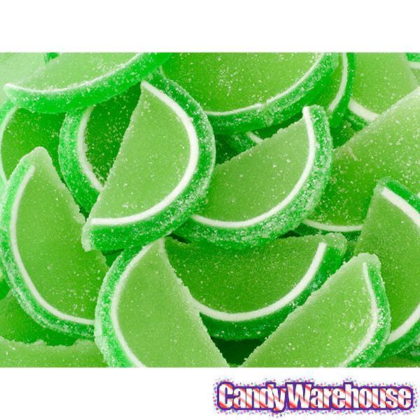 Albanese Candy Fruit Jell Slices - Sour Apple: 5LB Box - Candy Warehouse