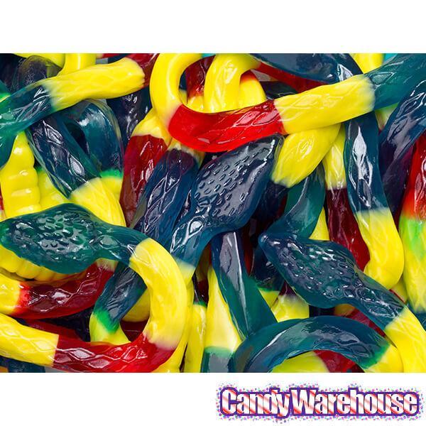 Albanese Giant Gummy Rattlesnakes Candy: 5LB Bag - Candy Warehouse