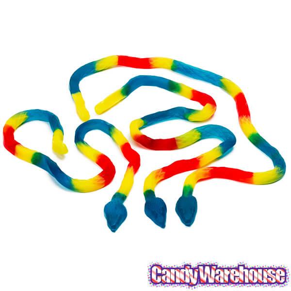 Albanese Giant Gummy Rattlesnakes Candy: 5LB Bag - Candy Warehouse