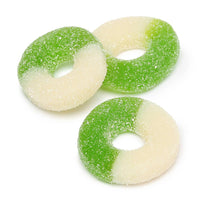 Albanese Green Apple Gummy Rings: 4.5LB Bag - Candy Warehouse