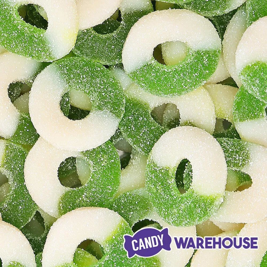 Albanese Green Apple Gummy Rings: 4.5LB Bag – Candy Warehouse