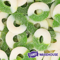 Albanese Green Apple Gummy Rings: 4.5LB Bag - Candy Warehouse