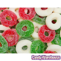 Albanese Gummy Christmas Wreaths Candy: 4.5LB Bag - Candy Warehouse