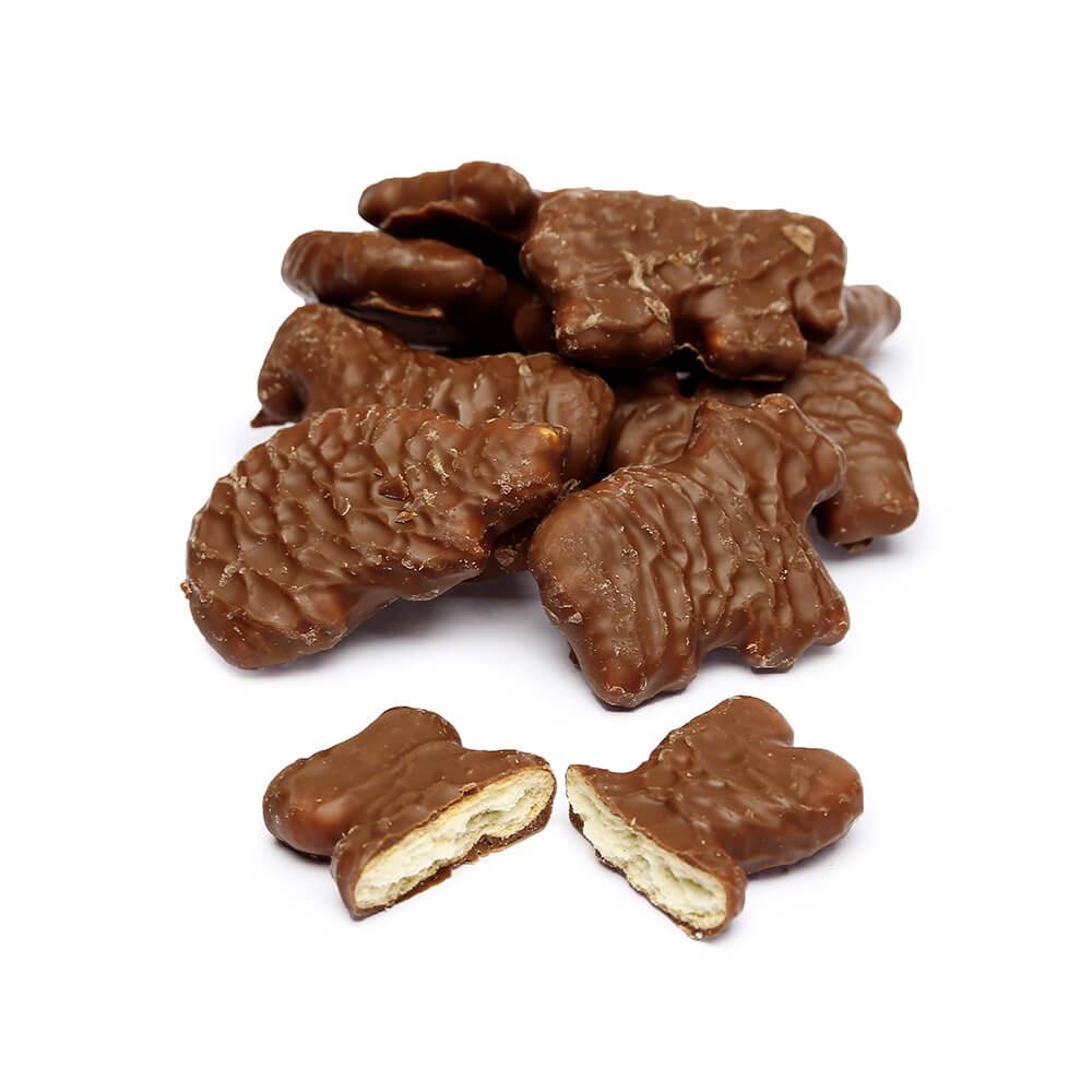 Albanese Milk Chocolate Covered Animal Crackers Candy: 2LB Bag - Candy Warehouse
