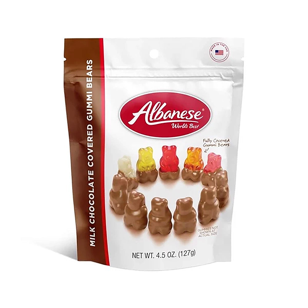 Albanese Milk Chocolate-Covered Gummy Bears: 6-Piece Case