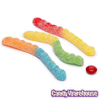 Albanese Neon Sour Gummy Worms: 4.5LB Bag - Candy Warehouse