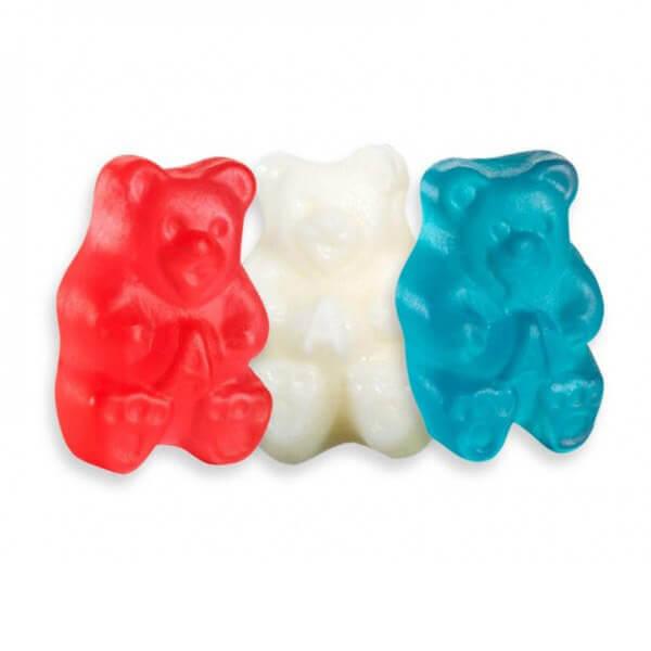 Albanese Patriotic USA Red, White, & Blue Gummy Bears: 5LB Bag - Candy Warehouse