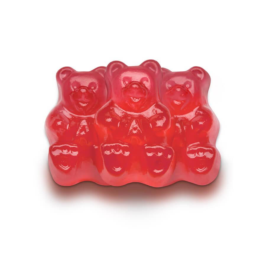 Albanese Pink Strawberry Gummy Bears: 5LB Bag - Candy Warehouse