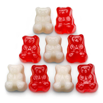 Albanese Polar Bear Cubs Peppermint Gummy Bears: 5LB Bag - Candy Warehouse