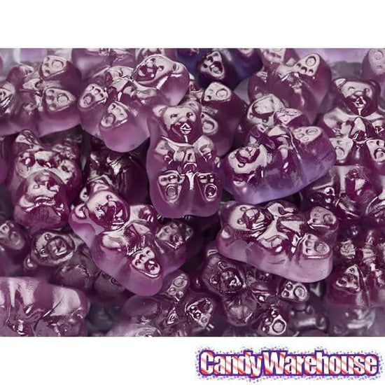 Albanese Purple Grape Gummy Bears 5LB Bag Candy Warehouse