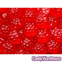 Albanese Red Raspberry Gummy Berries Candy: 5LB Bag - Candy Warehouse