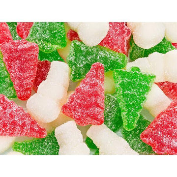 Albanese Sour Gummy Christmas Trees & Snowmen: 4.5LB Bag - Candy Warehouse