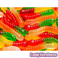 Albanese Sugar Free Mini Gummy Worms Candy: 5LB Bag - Candy Warehouse