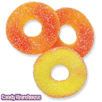 Albanese Sugar Free Peach Gummy Rings Candy: 4.5LB Bag - Candy Warehouse