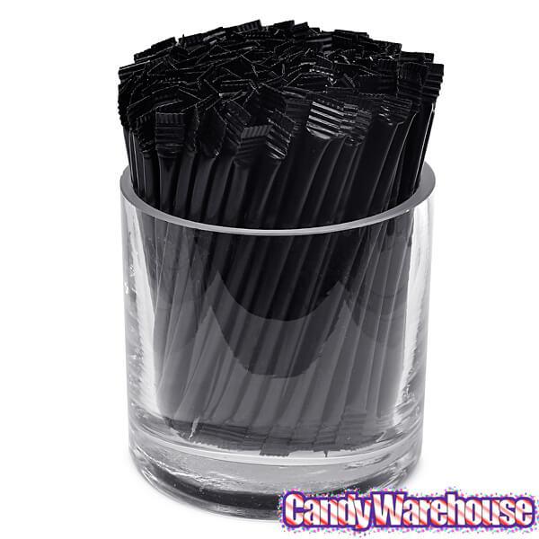 Albert's Candy Powder Filled Plastic Mini Straws - Black Cherry: 240-Piece Bag - Candy Warehouse