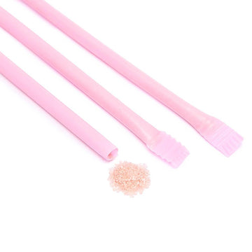 Albert's Candy Powder Filled Plastic Mini Straws - Strawberry: 240-Piece Bag - Candy Warehouse