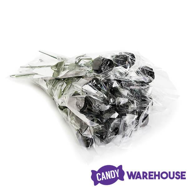 Albert's Foiled Milk Chocolate Roses - Black: 20-Piece Bouquet - Candy Warehouse