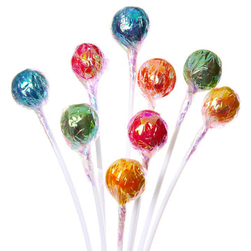 Twinkle Pops Lollipop, Baby Feet Shapes, (Pack of 100 Lollipops), 12 inch  Long Lollipop Stem, Handcrafted in USA, 6 Vibrant Colors, Fruit Flavors