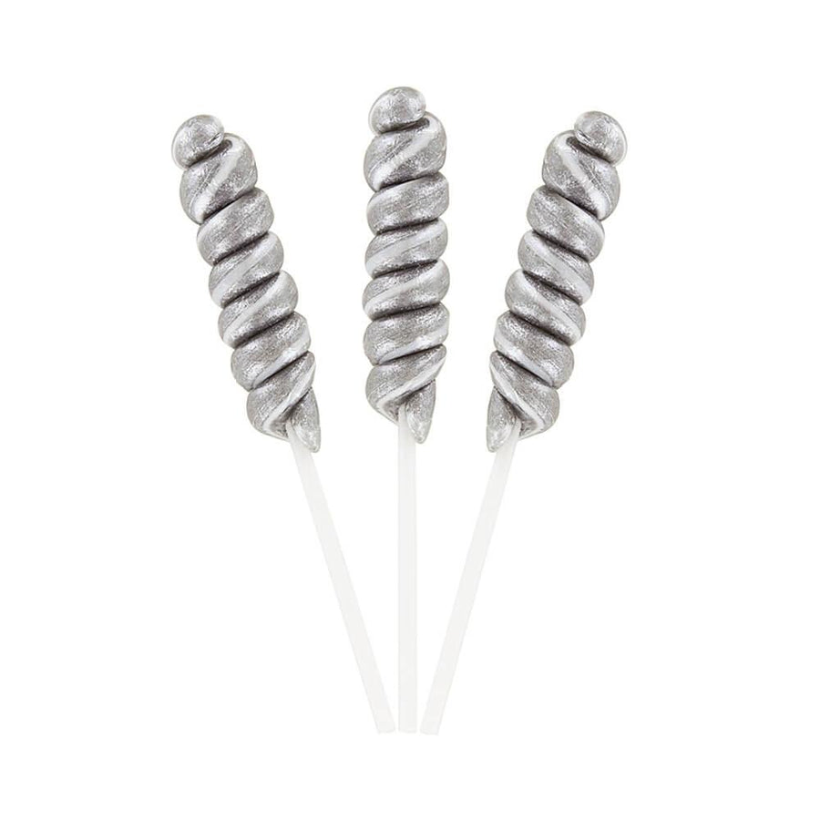 Albert's Tiny Twist Pops - Pearl Silver: 30-Piece Tub - Candy Warehouse