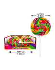 Albert's Giant Swirl Pop - Sour Apple: 12-Piece Case - Candy Warehouse
