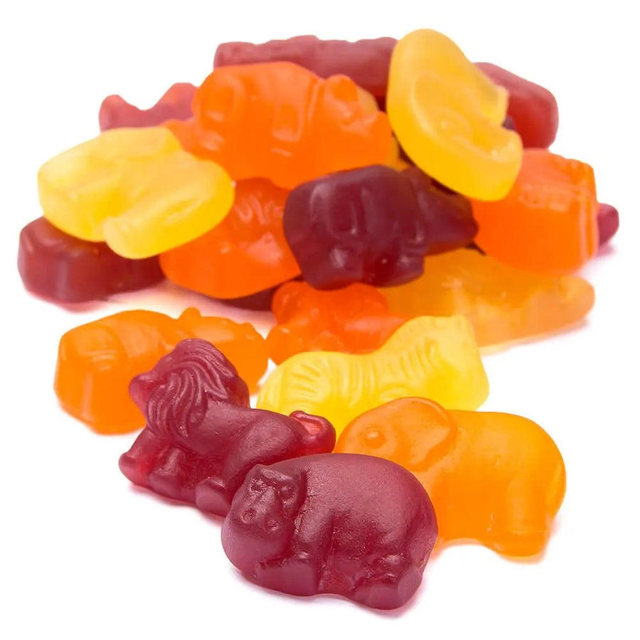 All Natural Zoo Animals Gummy Candy 2LB Bag Candy Warehouse