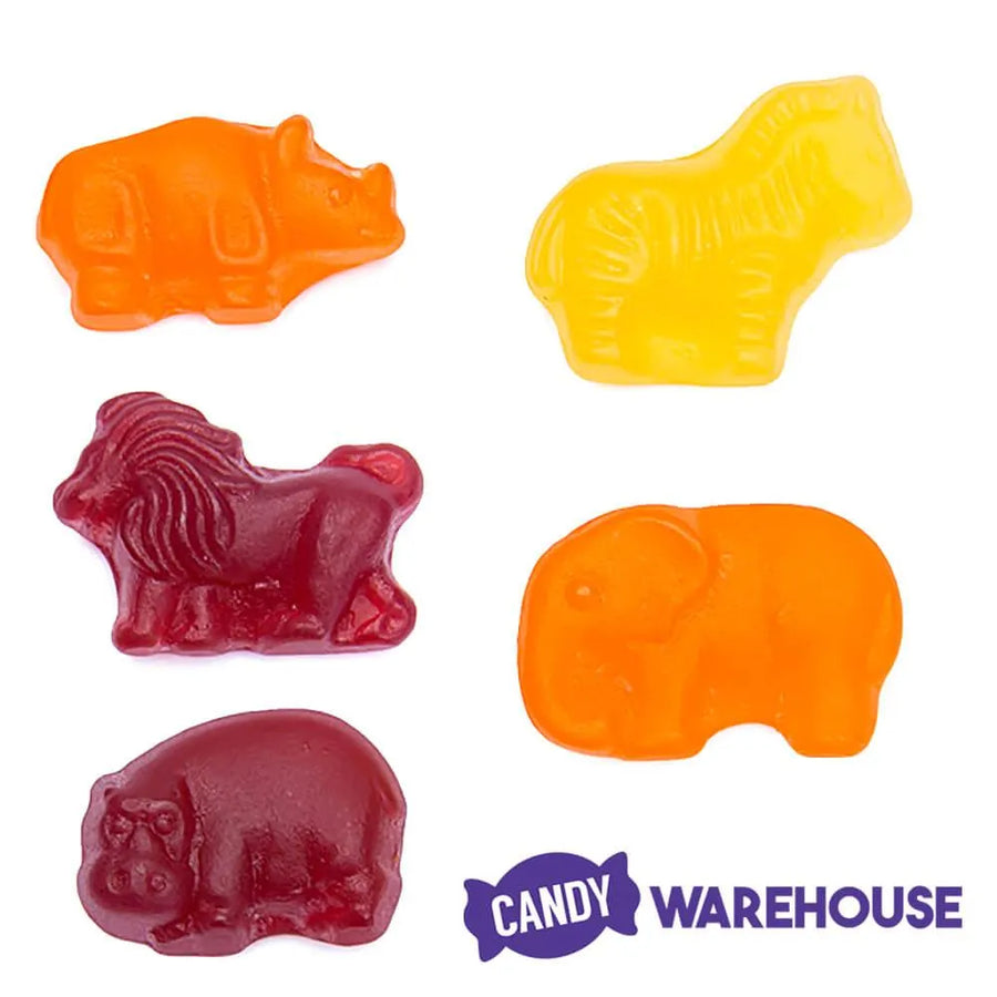 All Natural Zoo Animals Gummy Candy 2LB Bag Candy Warehouse