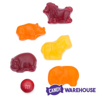 All Natural Zoo Animals Gummy Candy: 2LB Bag - Candy Warehouse