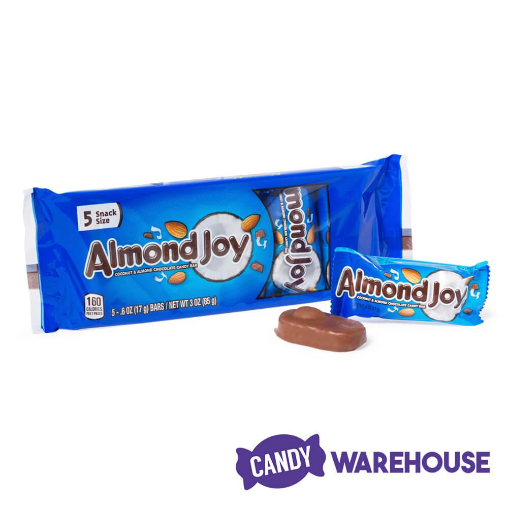 Almond Joy Snack Size 5-Pack - 24-Piece Box - Candy Warehouse