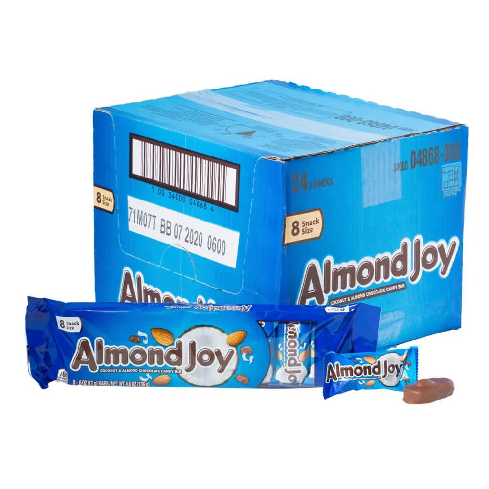 Almond Joy Snack Size 8Pack 24Piece Box Candy Warehouse