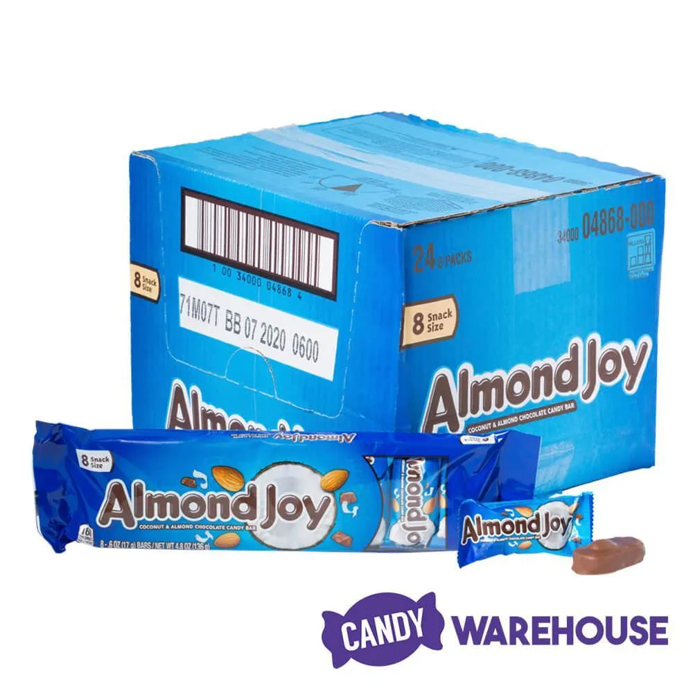 Almond Joy Snack Size 8Pack 24Piece Box Candy Warehouse