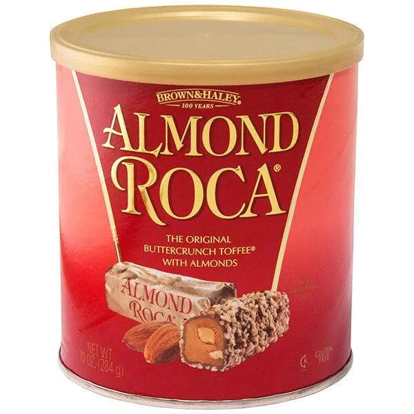 Butter Crunch Roca Almond Roca Buttercrunch Toffee Candy: 10-Ounce Tin – Candy Warehouse