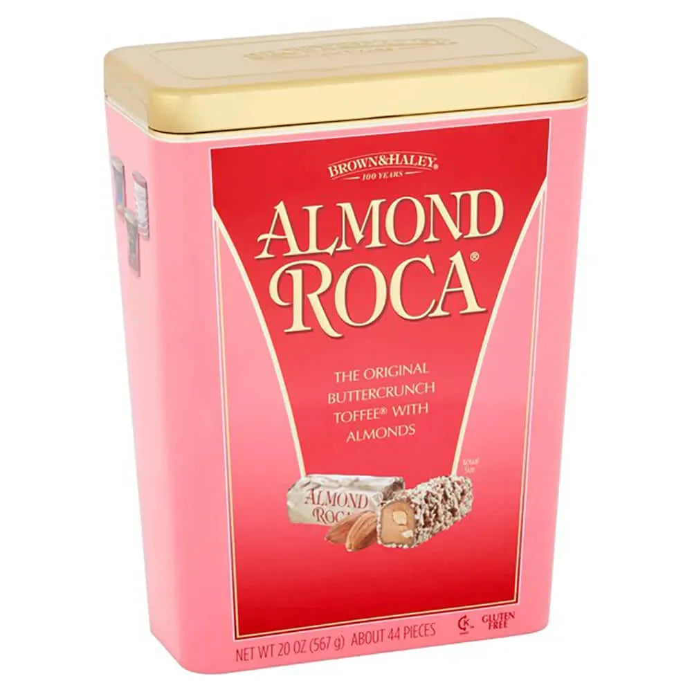 Butter Crunch Roca Almond Roca Buttercrunch Toffee Candy: 20-Ounce Can – Candy Warehouse
