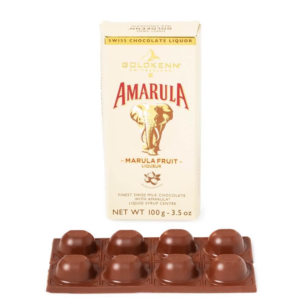 Amarula Liqueur Filled Chocolate Bar: 10-Piece Box - Candy Warehouse