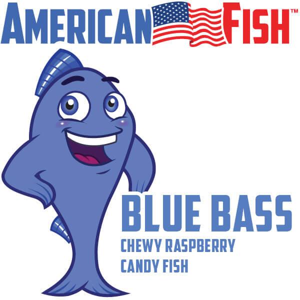 American Fish Chewy Candy - Blue: 5LB Bag - Candy Warehouse