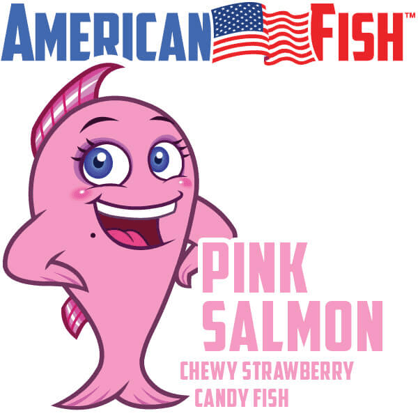 American Fish Chewy Candy - Pink: 16-Ounce Bag - Candy Warehouse