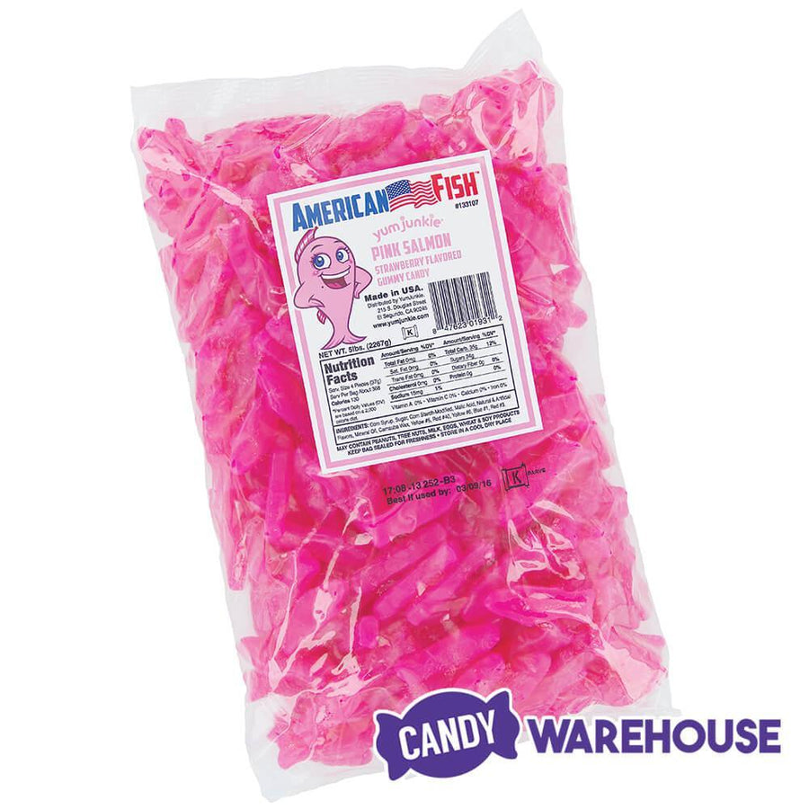 American Fish Chewy Candy - Pink: 5LB Bag - Candy Warehouse