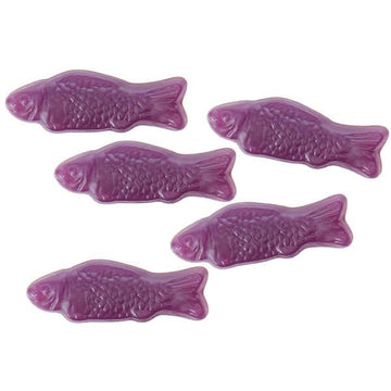 American Fish Chewy Candy - Purple: 5LB Bag - Candy Warehouse
