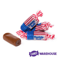 American Flag Tootsie Rolls: 2LB Bag - Candy Warehouse